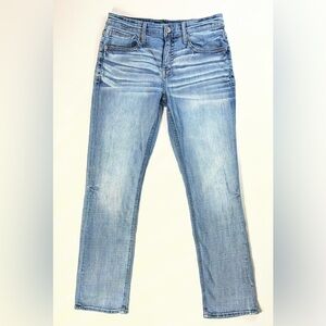BKE Jake Straight Jeans Buckle light Blue Wash Men’s sz 32x32 Stretch